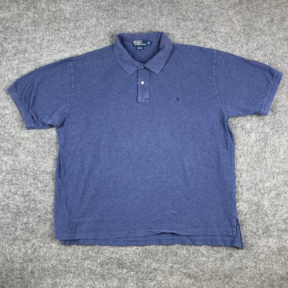 Polo Ralph Lauren Polo‎ Shirt Mens 3X Big Blue Short Sleeve Casual Logo